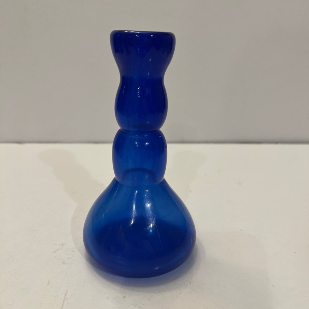 Cobalt blue glass bud vase